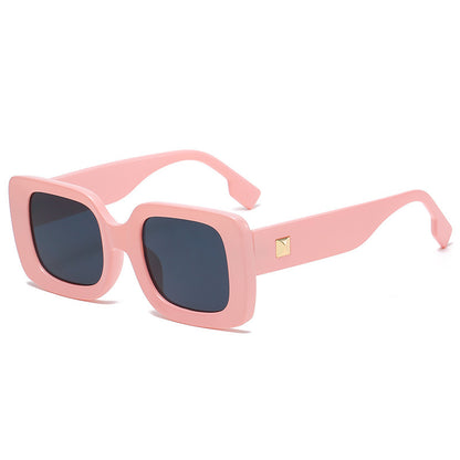 Neu Retro Quadrat Große Rahmen Sonnenbrille Männer Und Frauen