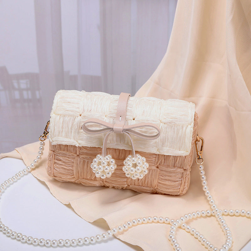 Weaving Bag Wool DIY Hand Woven Bag Knitting Self Made Self Knitting Material Bag