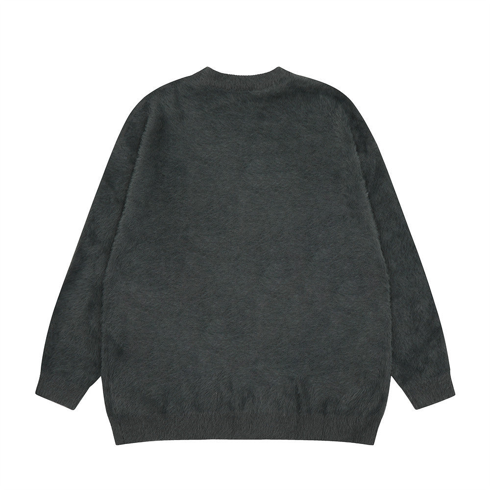 Men's Lazy Casual Crew Neck Inner Bottoming Sweater