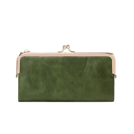 Monedero plegable multifuncional con clip retro para todo tipo de combinaciones
