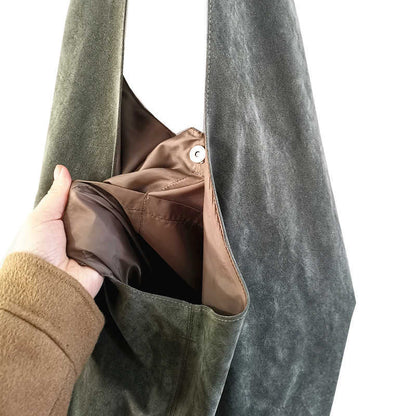 Flanell-Schulranzen, künstlerische Retro-Umhängetasche
