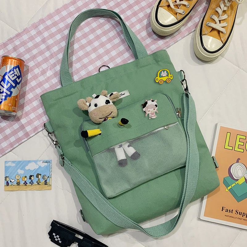 Bear Doll Multi-Purpose Canvas Bag