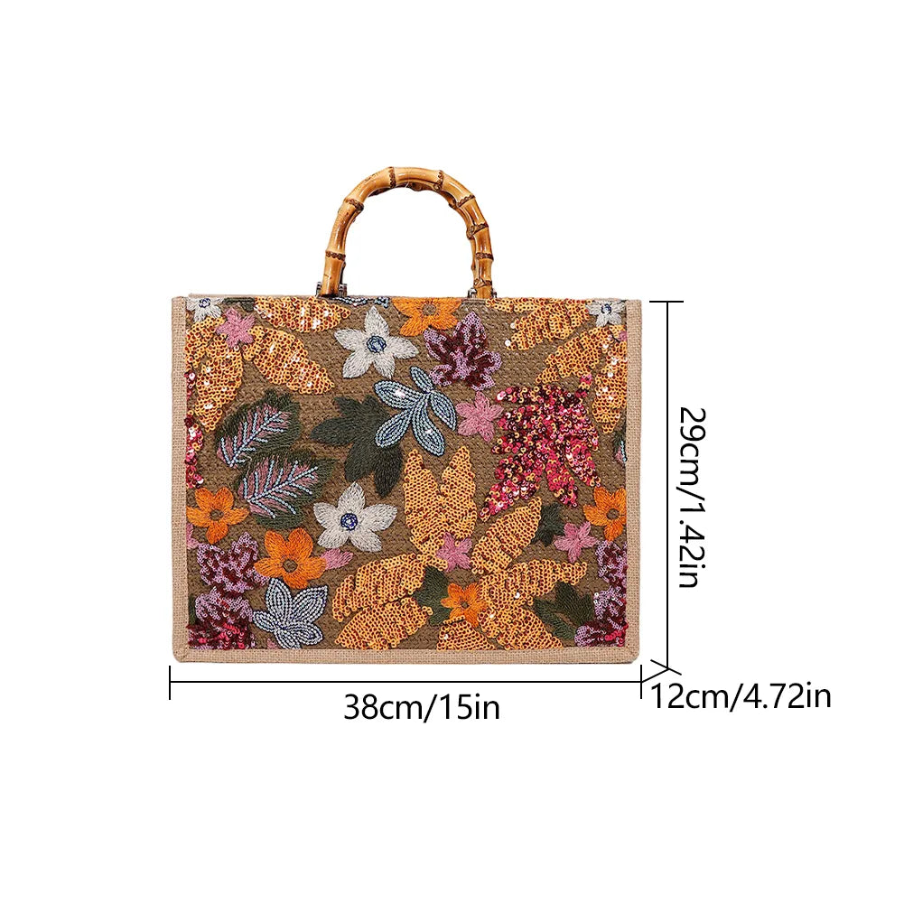 Sequin Bamboo Bag