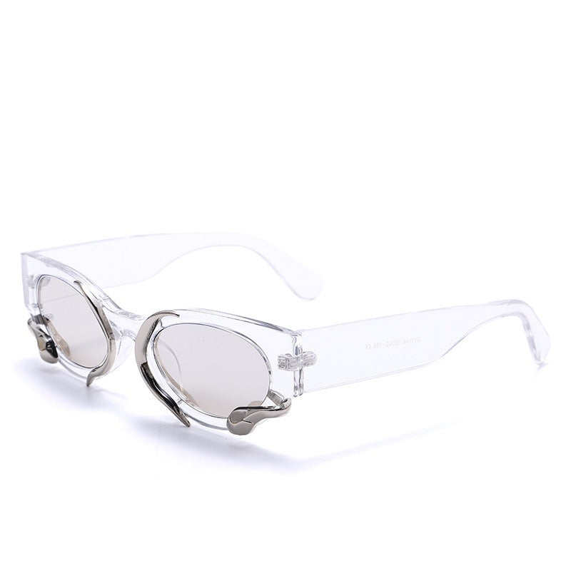 New Korean Version Of Snake Cat's Eye Sunglasses Net Red And Men's Sunglasses