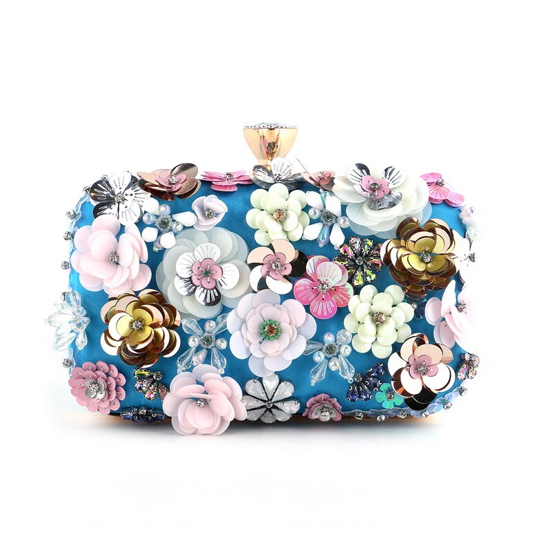Diamonds Metal Rhinestones Beading Clutch