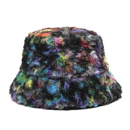 Panama Zebra Print Plush Velvet Hat - BAGMODA