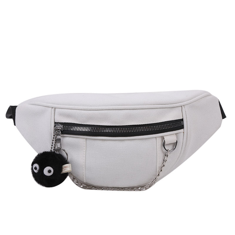 Japanese Dark Style Canvas Chest Bag