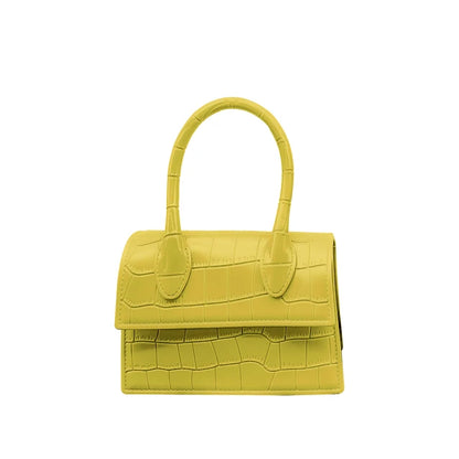 Vibrant Crocodile Pattern Jelly Mini Purse - BAGMODA