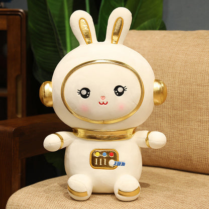 Figuras de acción de conejo espacial de peluche de la serie Astronaut