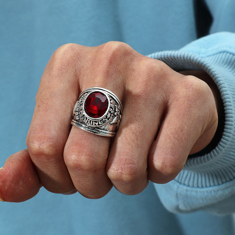 Fashion Vintage Carved Domineering Index Finger Ring