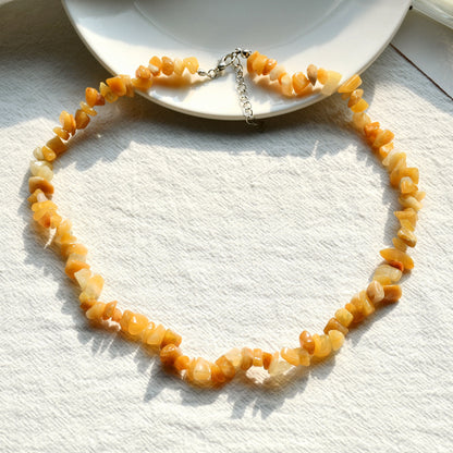 Collar de cristal de colores estilo vacaciones para mujer