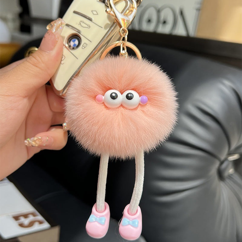 Plush Big Long Leg Small Briquette Key Ring