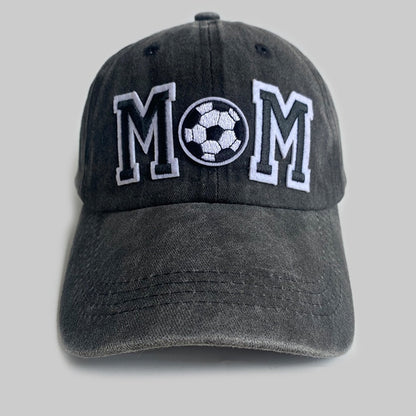 Retro Simple Football Mom Letter Bestickte Baseballkappe