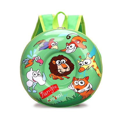 Mochila pequeña rígida con diseño de cáscara de huevo en 3D
