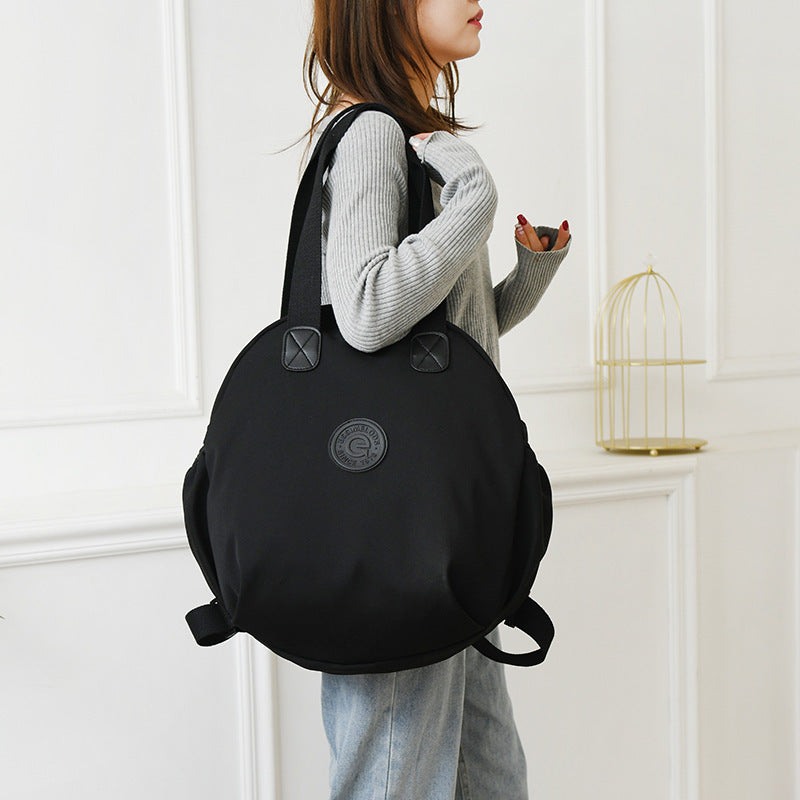 Black Round Multifunctional Backpack