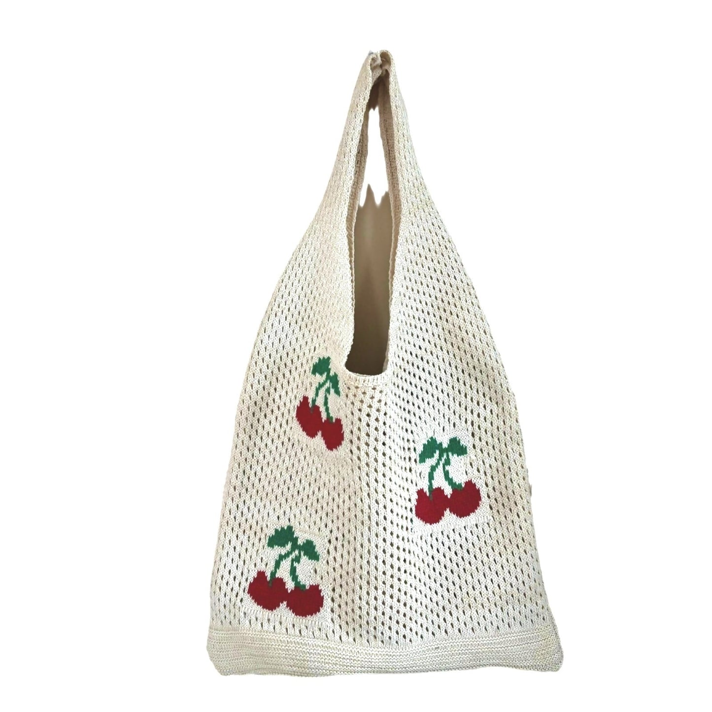 Japanese And Korean Strawberry Knitted Hollow Bag