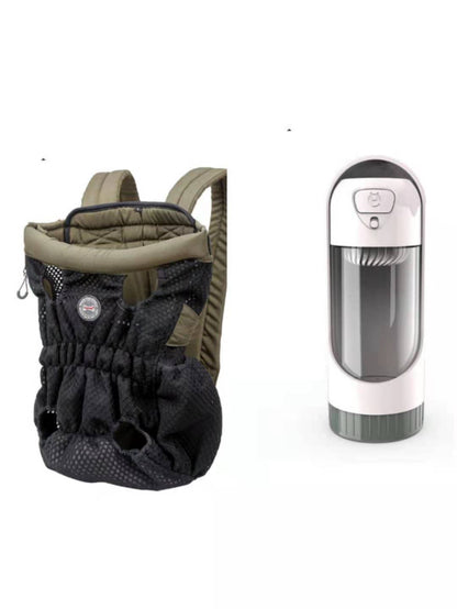 Mochila transportadora de mascotas para viajes al aire libre, de malla, transpirable, para el hombro