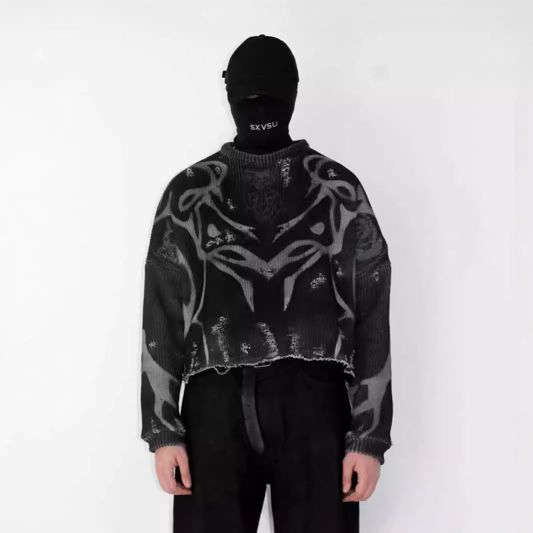 Ripped Street Tide European And American Men's And Women's Sweaters