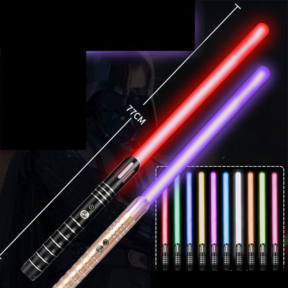 Espada láser de sable de luz de metal RGB, juguetes, sable de luz, barra de luz, regalos para niños