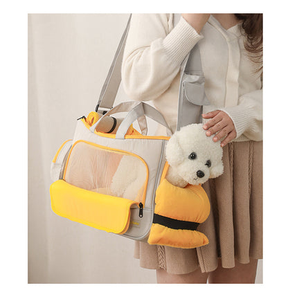 Bolso bandolera cálido de gran capacidad para mascotas