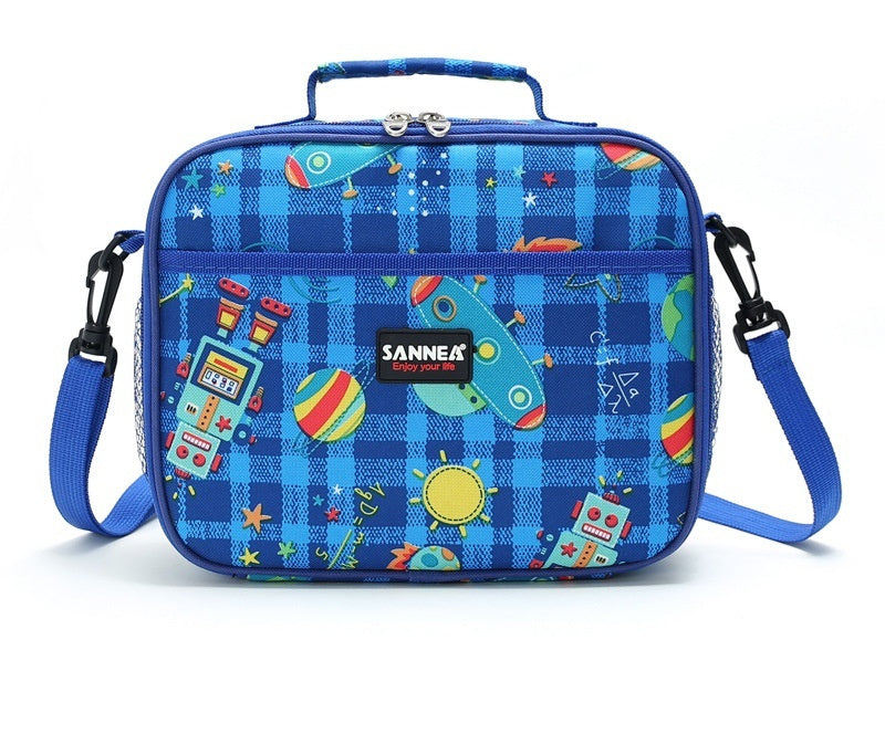 Children's Portable Cartoon Extra Thick Insulation Lunch Bag