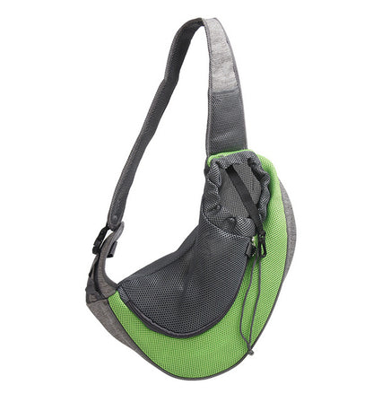 1 stück Outdoor Reise Mesh Oxford Pet Puppy Träger Handtasche Tasche Einzelner Schulterbeutel Sling Mesh Komfort Reise Tote Schultertaschen