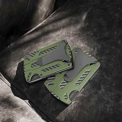Cartera de aleación de aluminio para hombre con personalidad de moda