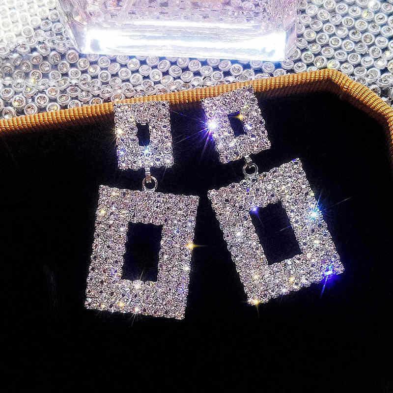 Rhinestone Earrings Love Butterfly Flower Tassel