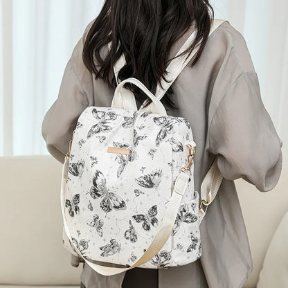 Butterfly Printed Shoulder Backpack