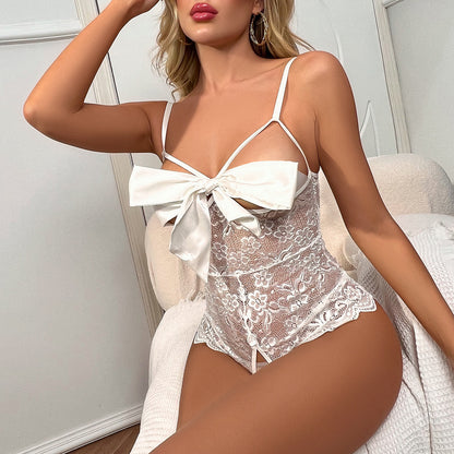 Einteilige Dessous Durchsichtige Dessous Sexy Deep V Dessous