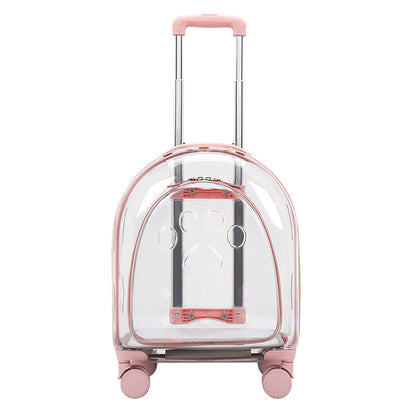 Bolsa transparente para carrito de mascotas creativa