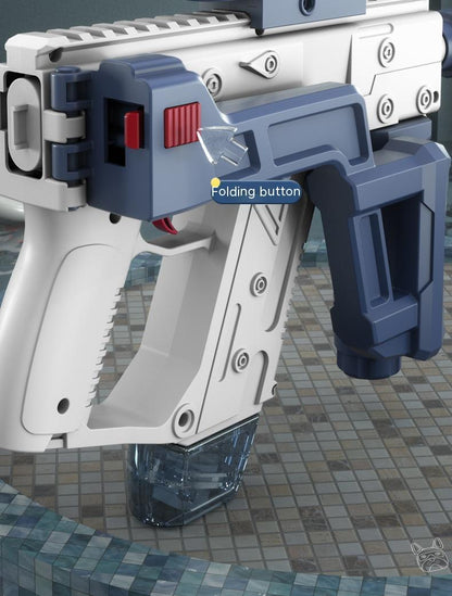 Pistola de agua eléctrica automática de verano, juguete de pistola de agua eléctrica de gran capacidad
