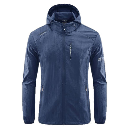 Chaqueta con capucha y protección solar para hombre, para exteriores, de verano