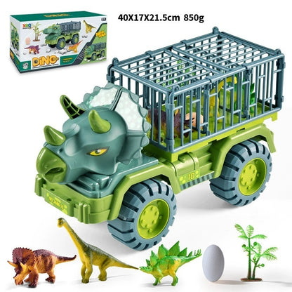 Juego de coches de juguete para niños con diseño de dinosaurio de gran tamaño.