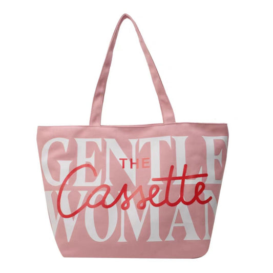 Letter Printed Canvas Totes