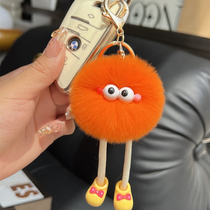 Plush Big Long Leg Small Briquette Key Ring