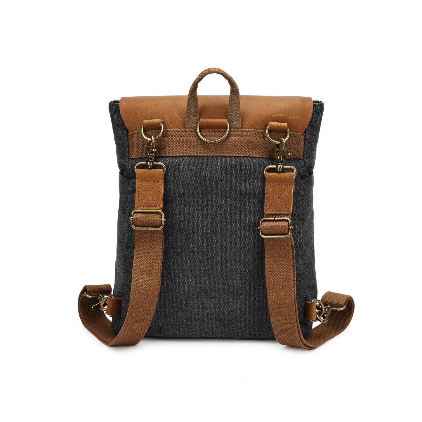 Mochila minimalista informal de piel de caballo