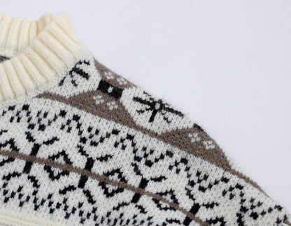Men's Snowflake Pullover Japanese Style