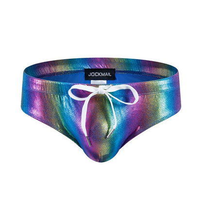 Men's Swimming Trunks Serpentine Rainbow Briefs