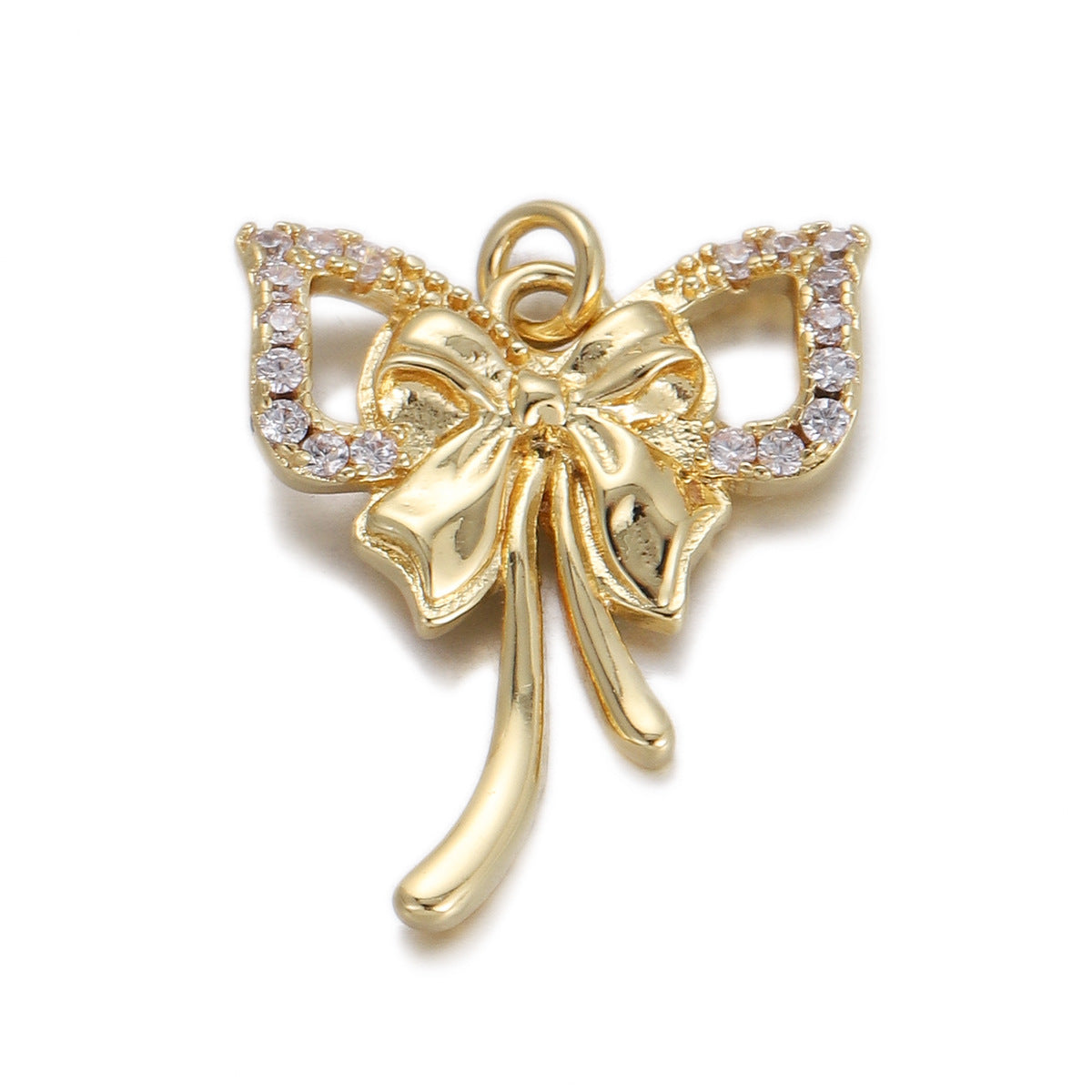 Drop Oil Bow Sunflower Pendant Diy Bracelet Necklace