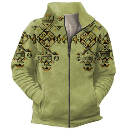 Chaqueta de forro polar informal de moda para hombre