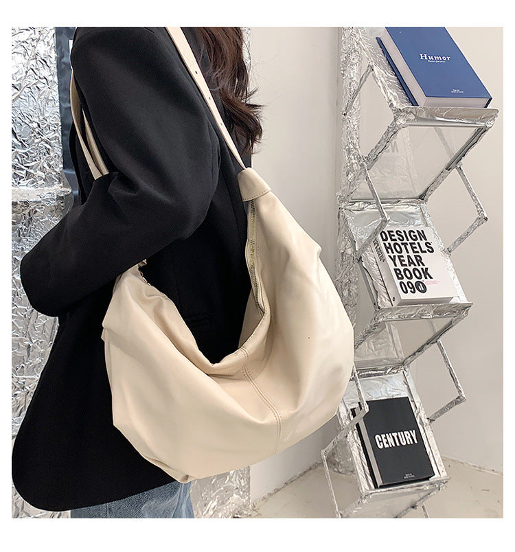 Retro Trend Crescent Tote