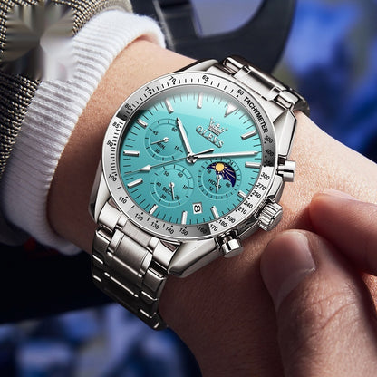 Reloj deportivo de cuarzo con personalidad y moda para hombre.