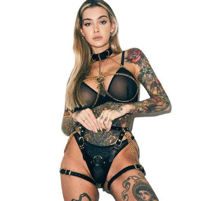 Dessous Leder Sexy Kleidung Bindung Einschränkungen