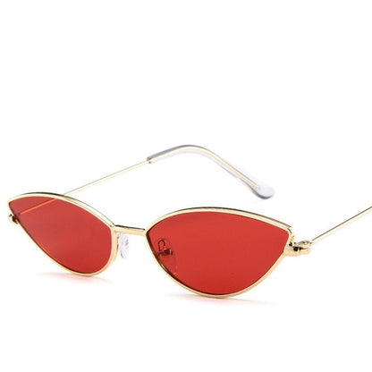 Neu Nette Sexy Sunglases Retro Cat Eye Sonnenbrille Frauen Metall Dreieck Vintage Cateye Sonnenbrille 