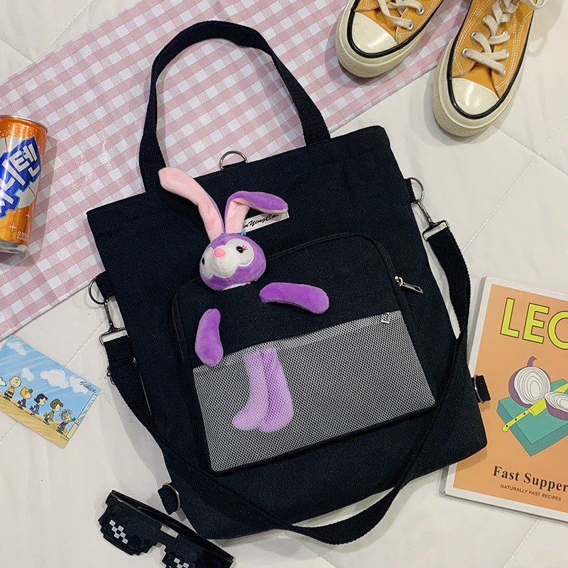 Bear Doll Multi-Purpose Canvas Bag