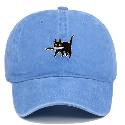 Sombrero para exteriores desgastado con bordado retro