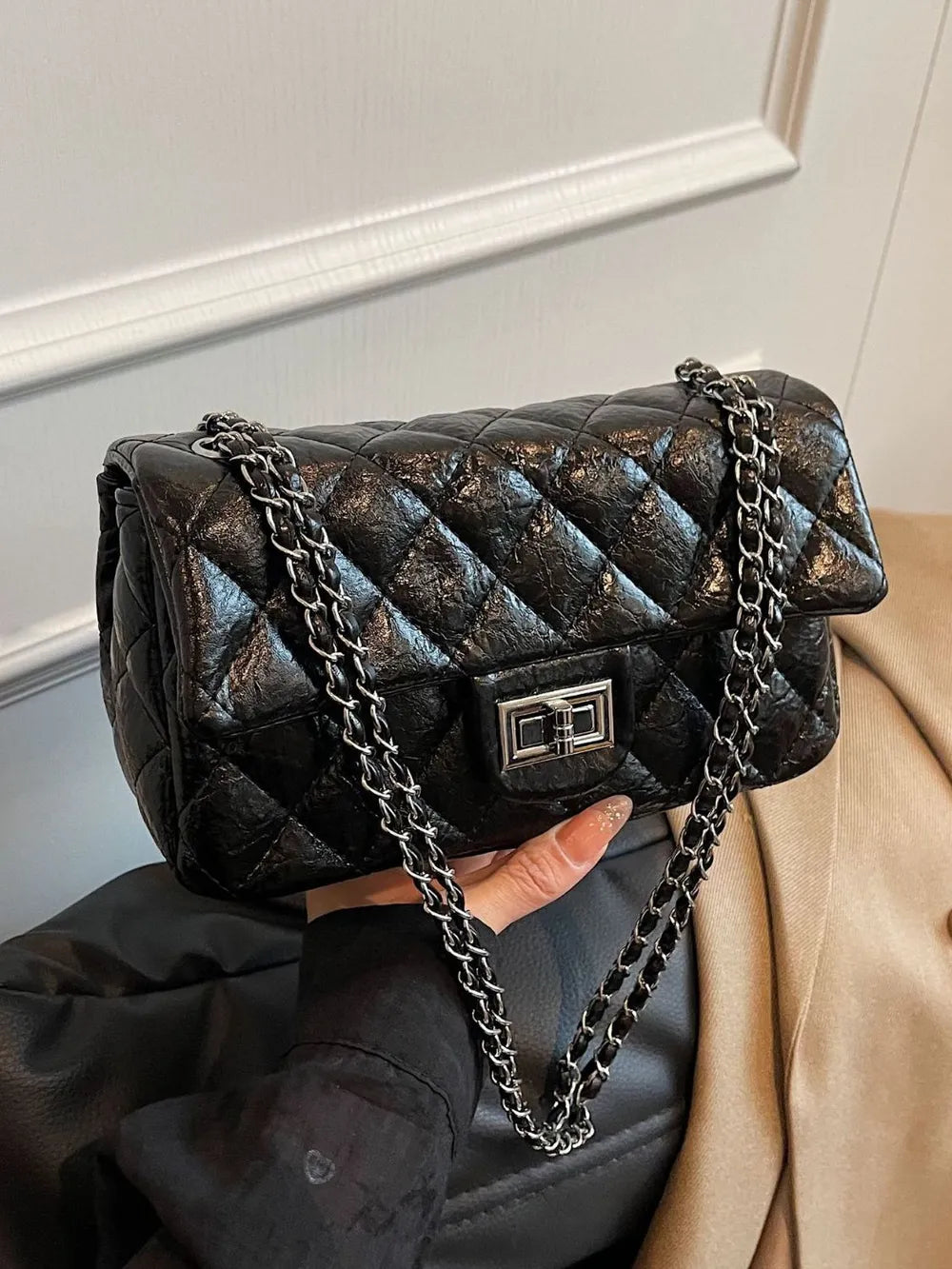 Twist Charm Shoulder Bag