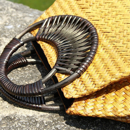 Bolso de paja para mujer