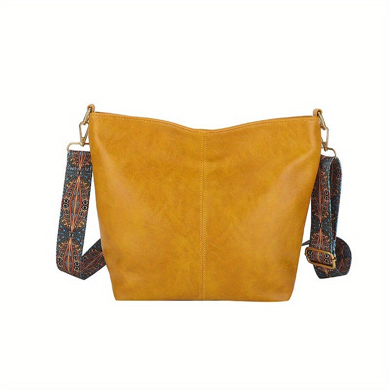 Retro Broadband Shoulder Messenger Bag